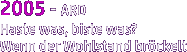 2005 - ARD Haste was, biste
